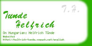 tunde helfrich business card